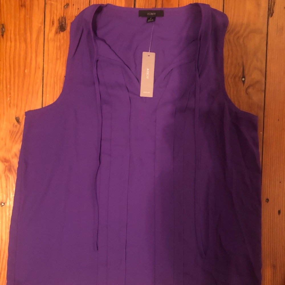 JCREW size small purple top - new with tags